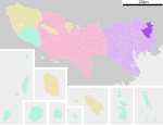 Location of Katsushika ward Tokyo Japan